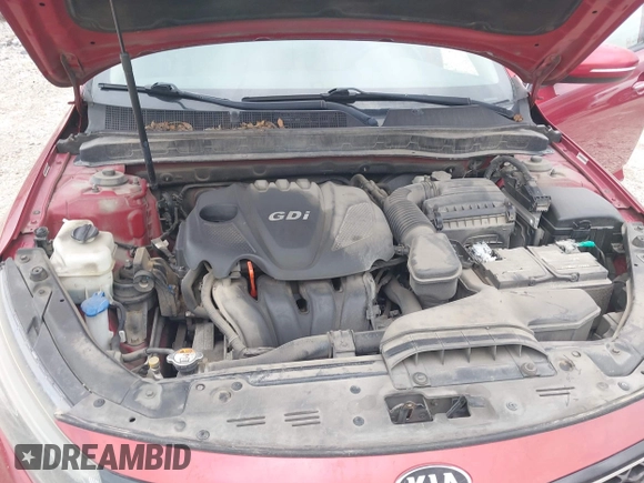 2015 Kia Optima LX with VIN 5XXGM4A7XFG446248, listed as a IAAI auction lot 42047807 with 167,000 mi miles. Bid and sale history available at carsss.com. Image 10.