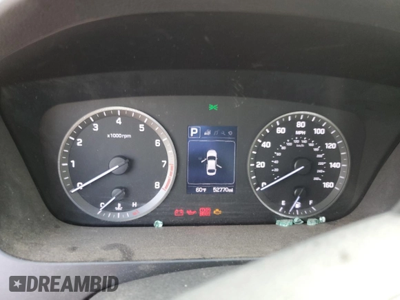 2016 Hyundai Sonata SE with VIN 5NPE24AF9GH323096, listed as a Copart auction lot 54190815 with 52,770 mi miles and Salvage Title. Bid and sale history available at carsss.com. Image 9.