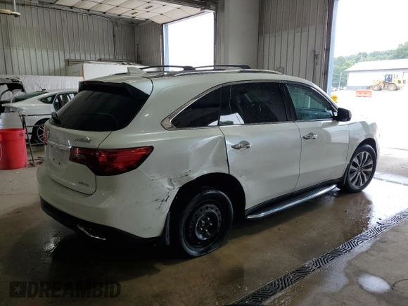 2014 Acura MDX Technology z VIN 5FRYD4H46EB025952, wystawiony jako Copart lot #64255615 z przebiegiem 144 777 mil mil oraz Szkoda całkowita • Salvage title. Historia ofert i sprzedaży dostępna na DreamBid. Obrazek 3.