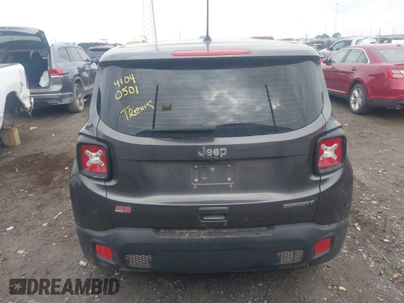2018 Jeep Renegade Sport with VIN ZACCJAAB2JPG70435, listed as a IAAI auction lot 41040501 with 221,511 mi miles and . Bid and sale history available at DreamBid. Image 16.