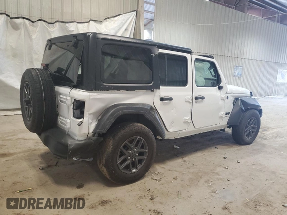 2024 Jeep Wrangler Sport S with VIN 1C4PJXDN1RW329424, listed as a Copart auction lot 61502455 with 20,426 mi miles and Clean title. Bid and sale history available at DreamBid. Image 3.