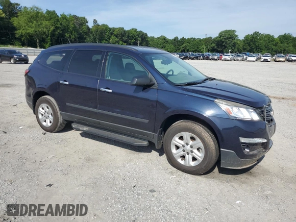 2017 Chevrolet Traverse LS with VIN 1GNKRFKD3HJ239637, listed as a Copart auction lot 61364815 with 118,481 mi miles and Salvage title. Bid and sale history available at DreamBid. Image 4.