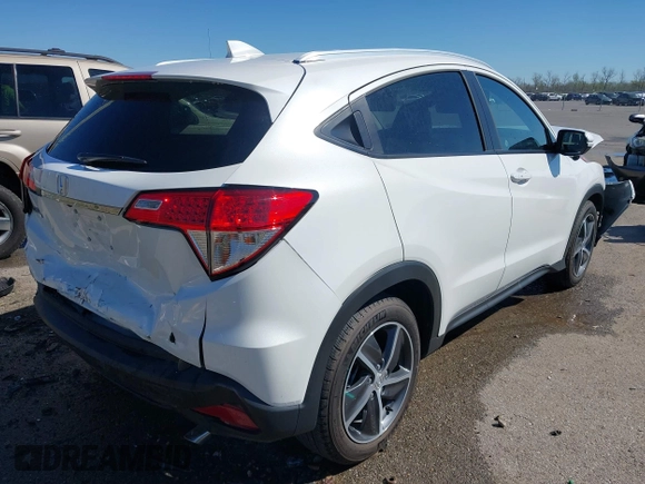 2021 Honda HR-V EX-L with VIN 3CZRU5H70MM715805, listed as a IAAI auction lot 41792689 with 13,695 mi miles. Bid and sale history available at carsss.com. Image 4.