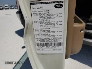 2000 Land Rover Discovery Cloth with VIN SALTY1240YA273319, listed as a Copart auction lot 50208615 with 86,458 mi miles and Salvage Title. Bid and sale history available at DreamBid. Image 12.