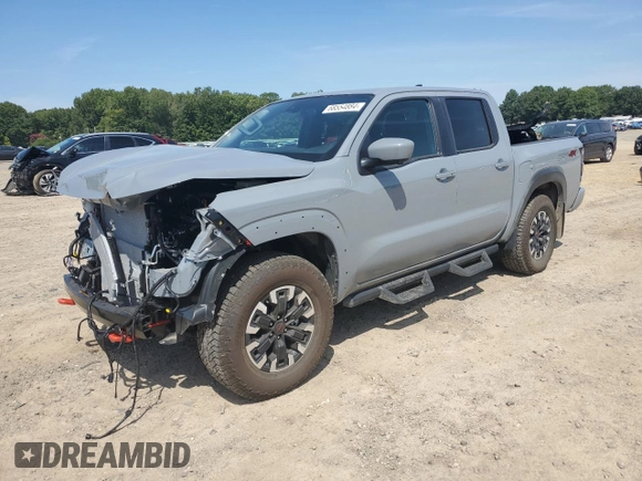 2024 Nissan Frontier PRO-4X with VIN 1N6ED1EK3RN634314, listed as a Copart auction lot 68554884 with 2,480 mi miles and Salvage Title. Bid and sale history available at carsss.com. Image 1.