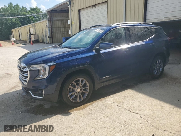 2023 GMC Terrain SLT with VIN 3GKALPEG3PL164452, listed as a Copart auction lot 55473515 with 48,586 mi miles and Salvage title. Bid and sale history available at DreamBid. Image 1.
