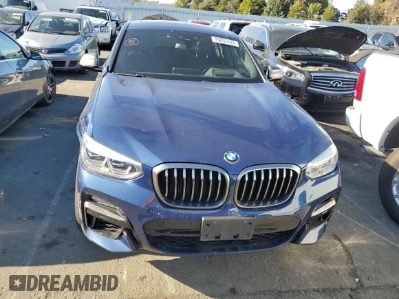 2020 BMW X4 M40i with VIN 5UX2V5C05LLE69575, listed as a Copart auction lot 75055123 with 59,810 mi miles. Bid and sale history available at carsss.com. Image 5.