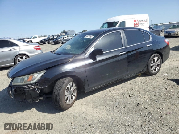 2013 Honda Accord LX z VIN 1HGCR2F35DA068408, wystawiony jako Copart lot #52432995 z przebiegiem 160 990 mil mil oraz Szkoda całkowita • Salvage title. Historia ofert i sprzedaży dostępna na DreamBid. Obrazek 1.