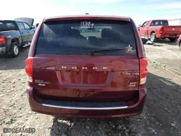 2019 Dodge Grand Caravan GT with VIN 2C4RDGEGXKR670366, listed as a Copart auction lot 49184065 with 147,784 mi miles and Salvage Title. Bid and sale history available at carsss.com. Image 6.