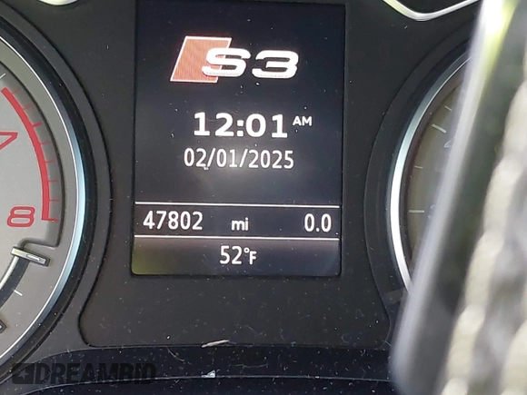 2016 Audi S3 Premium Plus with VIN WAUB1GFF8G1097864, listed as a IAAI auction lot 41507536 with 47,802 mi miles. Bid and sale history available at carsss.com. Image 15.