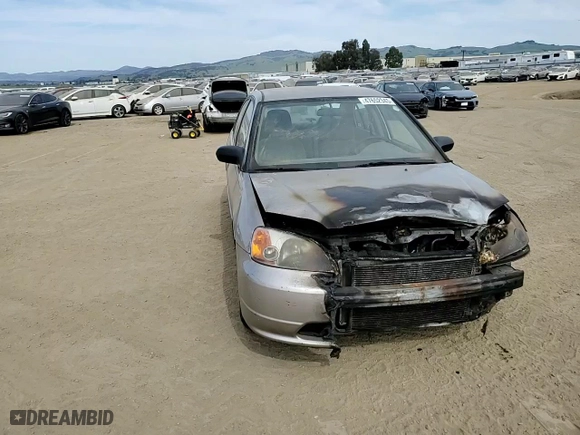 2001 Honda Civic LX with VIN JHMES16521S000353, listed as a Copart auction lot 47652345 with 0 mi miles and Salvage Title. Bid and sale history available at carsss.com. Image 11.