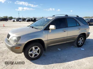 1999 Lexus RX 300 Luxury SUV with VIN JT6GF10U1X0043401, listed as a Copart auction lot 46037265 with 123,935 mi miles and Salvage Title. Bid and sale history available at carsss.com. Image 1.