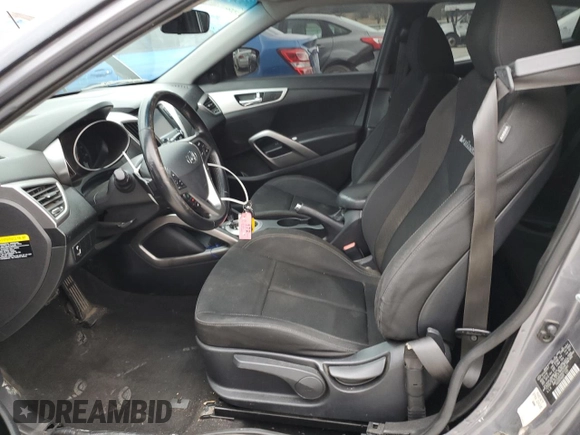 2017 Hyundai Veloster with VIN KMHTC6AD4HU310841, listed as a Copart auction lot 36048343 with 135,319 mi miles. Bid and sale history available at carsss.com. Image 7.