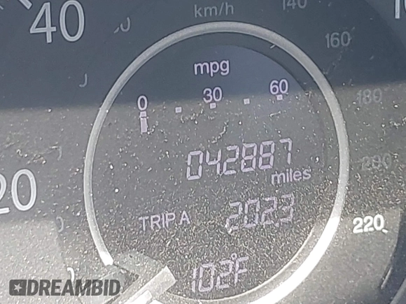 2013 Honda CR-V EX-L with VIN 2HKRM4H75DH610974, listed as a IAAI auction lot 42524910 with 42,887 mi miles and . Bid and sale history available at DreamBid. Image 16.