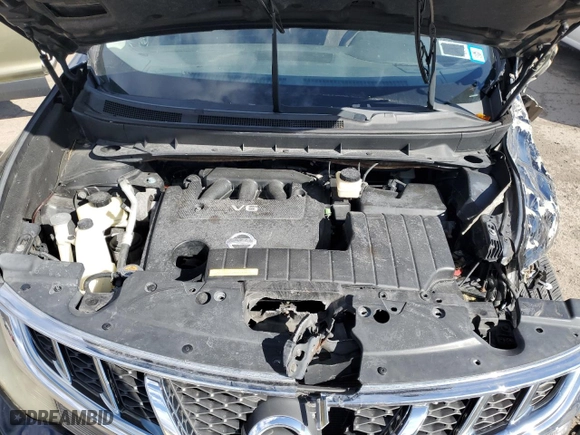 2011 Nissan Murano SV with VIN JN8AZ1MW1BW150430, listed as a Copart auction lot 48308215 with 0 mi miles and Salvage Title. Bid and sale history available at carsss.com. Image 12.