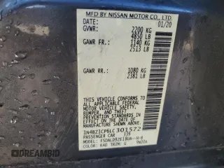 2020 Nissan LEAF SV Plus with VIN 1N4BZ1CP6LC301572, listed as a Copart auction lot 85674154 with 74,206 mi miles and Clean Title. Bid and sale history available at DreamBid. Image 12.