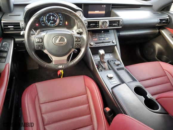 2020 Lexus IS with VIN JTHG81F29L5042162, listed as a Copart auction lot 78216224 with 58,024 mi miles and Salvage Title. Bid and sale history available at carsss.com. Image 8.