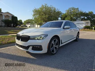2017 BMW 7 Series 740i with VIN WBA7E2C54HG740427, listed as a Copart auction lot 54992345 with 93,252 mi miles and Clean Title. Bid and sale history available at carsss.com. Image 2.