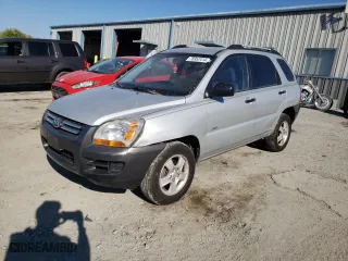 2005 Kia Sportage LX with VIN KNDJE724X57109286, listed as a Copart auction lot 76952414 with 299,788 mi miles and Salvage Title. Bid and sale history available at carsss.com. Image 1.