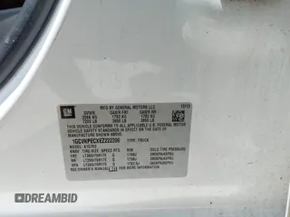2014 Chevrolet Silverado 1500 Work Truck with VIN 1GCVKPECXEZ222396, listed as a IAAI auction lot 42233341 with 206,288 mi miles and . Bid and sale history available at DreamBid. Image 9.