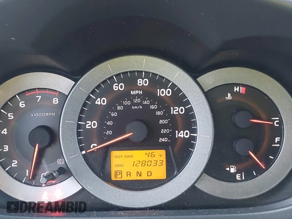 2008 Toyota RAV4 with VIN JTMBK33V886044963, listed as a IAAI auction lot 41633091 with 128,033 mi miles. Bid and sale history available at carsss.com. Image 7.