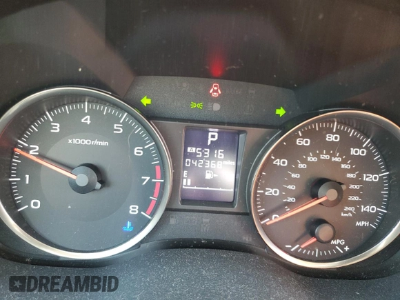 2016 Subaru Impreza with VIN JF1GJAA67GH020719, listed as a Copart auction lot 55404265 with 42,368 mi miles and Clean title. Bid and sale history available at DreamBid. Image 9.
