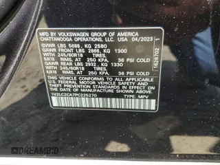 2023 Volkswagen Atlas SE z VIN 1V2LC2CA7PC225270, wystawiony jako Copart lot #67971784 z przebiegiem 21 963 mil mil oraz Szkoda całkowita • Salvage title. Historia ofert i sprzedaży dostępna na DreamBid. Obrazek 14.