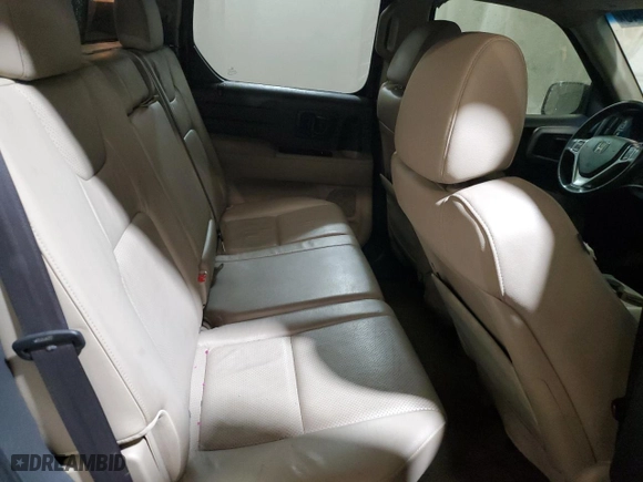 2011 Honda Ridgeline RTL with VIN 5FPYK1F58BB002497, listed as a Copart auction lot 47047345 with 110,800 mi miles and Salvage Title. Bid and sale history available at carsss.com. Image 10.