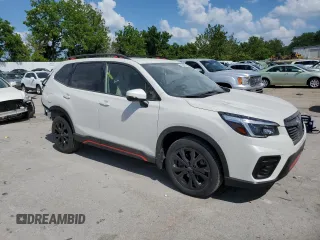 2021 Subaru Forester Special Sports with VIN JF2SKARC0MH572586, listed as a Copart auction lot 60307685 with 33,896 mi miles and Salvage title. Bid and sale history available at DreamBid. Image 4.