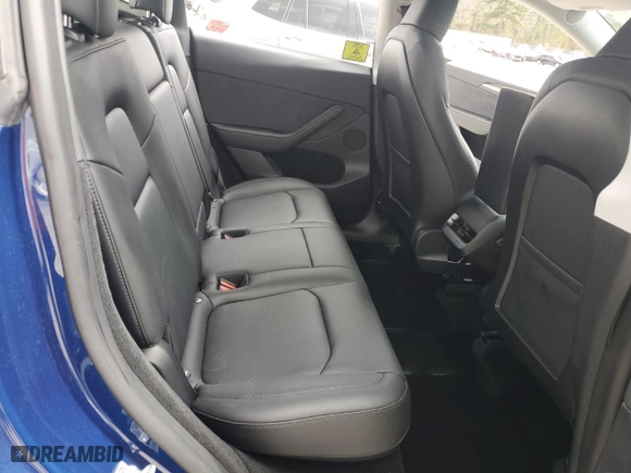 2023 Tesla Model Y Long Range with VIN 7SAYGDEE2PA096705, listed as a Copart auction lot 47790545 with 9,195 mi miles and Salvage Title. Bid and sale history available at carsss.com. Image 10.