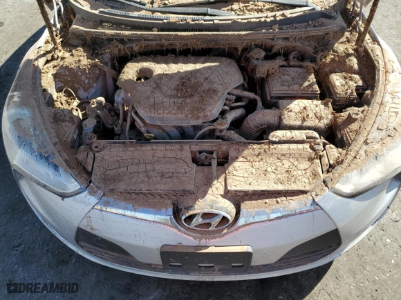 2016 Hyundai Veloster with VIN KMHTC6AD7GU280426, listed as a Copart auction lot 77609894 with 0 mi miles and Salvage Title. Bid and sale history available at carsss.com. Image 12.