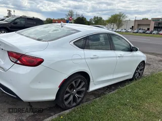 2015 Chrysler 200 C with VIN 1C3CCCCG0FN501601, listed as a Copart auction lot 54541735 with 0 mi miles and Clean Title. Bid and sale history available at carsss.com. Image 4.