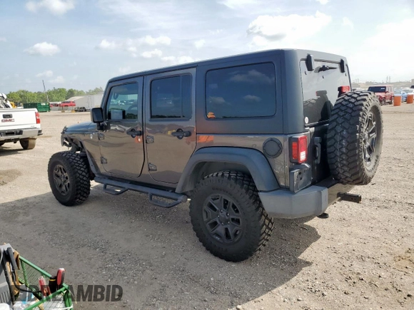 2017 Jeep Wrangler Unlimited Sport with VIN 1C4HJWDG6HL627015, listed as a Copart auction lot 63864755 with 113,443 mi miles and Salvage title. Bid and sale history available at DreamBid. Image 2.