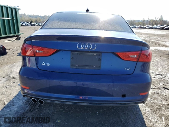 2015 Audi A3 with VIN WAUHJGFF4F1027836, listed as a Copart auction lot 74572223 with 70,508 mi miles and Salvage title. Bid and sale history available at DreamBid. Image 6.