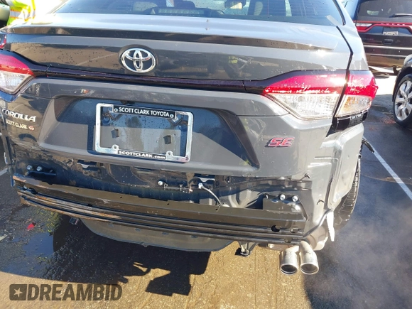 2024 Toyota Corolla SE with VIN 5YFS4MCE4RP191470, listed as a IAAI auction lot 41703349 with 15,129 mi miles and . Bid and sale history available at DreamBid. Image 6.