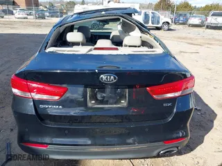 2017 Kia Optima EX with VIN 5XXGU4L33HG135421, listed as a IAAI auction lot 41738011 with 128,594 mi miles. Bid and sale history available at carsss.com. Image 16.
