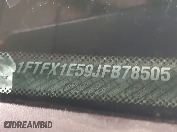 2018 Ford F-150 XL with VIN 1FTFX1E59JFB78505, listed as a IAAI auction lot 41769027 with 63,360 mi miles and . Bid and sale history available at DreamBid. Image 17.