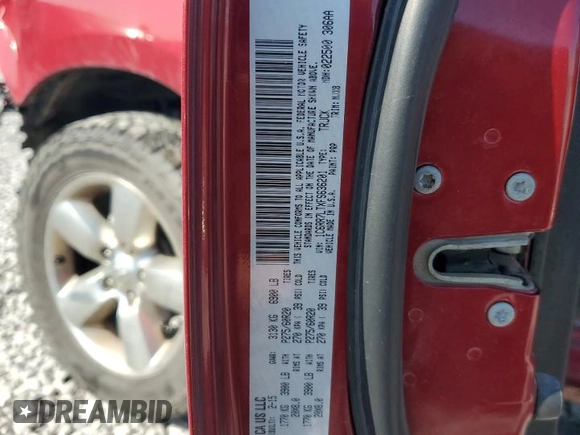 2015 Ram 1500 Outdoorsman with VIN 1C6RR7LTXFS636201, listed as a Copart auction lot 60729615 with Not provided miles and Salvage title. Bid and sale history available at DreamBid. Image 12.