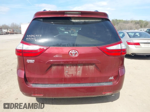 2017 Toyota Sienna LE with VIN 5TDJZ3DC7HS171384, listed as a IAAI auction lot 41715969 with 113,411 mi miles. Bid and sale history available at carsss.com. Image 17.
