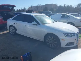 2018 Audi A4 Premium with VIN WAUKMAF40JA224004, listed as a IAAI auction lot 41385902 with 66,773 mi miles. Bid and sale history available at carsss.com. Image 1.
