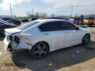 2017 Honda Accord Sedan Sport with VIN 1HGCR2F55HA077908, listed as a Copart auction lot 53305685 with 116,099 mi miles and Clean Title. Bid and sale history available at carsss.com. Image 3.