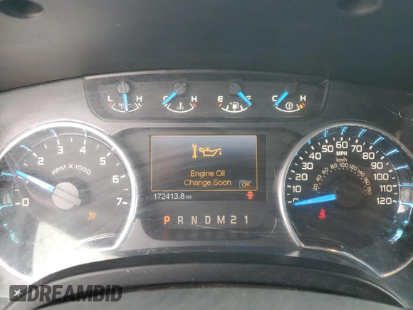 2013 Ford F-150 XL with VIN 1FTEX1CM4DFC81650, listed as a Copart auction lot 52021375 with 172,413 mi miles and Salvage title. Bid and sale history available at DreamBid. Image 9.