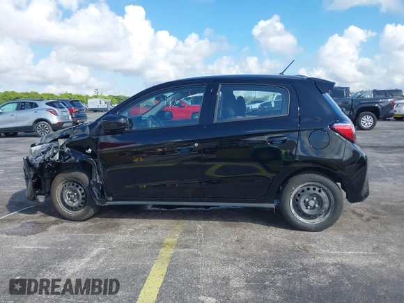 2024 Mitsubishi Mirage ES with VIN ML32AUHJ2RH019841, listed as a IAAI auction lot 41623414 with 6,629 mi miles and . Bid and sale history available at DreamBid. Image 14.