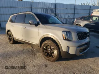 2023 Kia Telluride SX X-Line with VIN 5XYP5DGC9PG364624, listed as a Copart auction lot 80319664 with 12,574 mi miles and Salvage title. Bid and sale history available at DreamBid. Image 4.