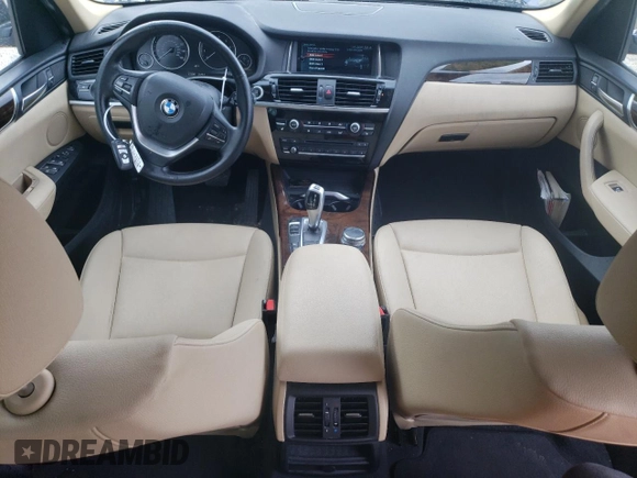 2017 BMW X3 xDrive28i with VIN 5UXWX9C55H0T14187, listed as a Copart auction lot 55049325 with 173,346 mi miles and Salvage Title. Bid and sale history available at DreamBid. Image 8.