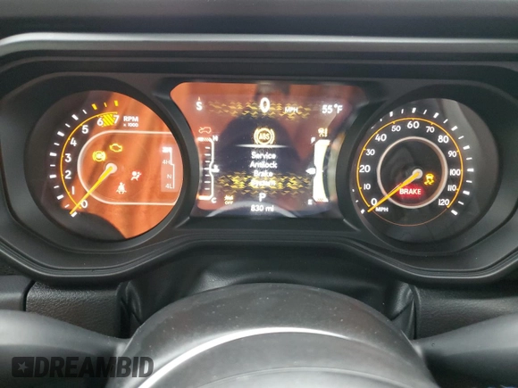 2025 Jeep Wrangler Rubicon with VIN 1C4PJXFN0SW546739, listed as a Copart auction lot 51776505 with 830 mi miles and Clean title. Bid and sale history available at DreamBid. Image 9.
