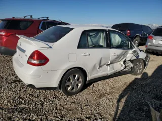 2007 Nissan Versa 1.8 SL with VIN 3N1BC11E57L414097, listed as a Copart auction lot 46945525 with 81,788 mi miles and Salvage Title. Bid and sale history available at carsss.com. Image 3.