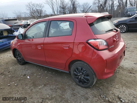 2021 Mitsubishi Mirage ES with VIN ML32AUHJXMH006246, listed as a Copart auction lot 43988075 with 64,902 mi miles and Salvage Title. Bid and sale history available at carsss.com. Image 2.
