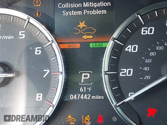 2020 Acura TLX w/Technology Pkg with VIN 19UUB1F57LA011789, listed as a IAAI auction lot 41760374 with 47,442 mi miles. Bid and sale history available at carsss.com. Image 15.