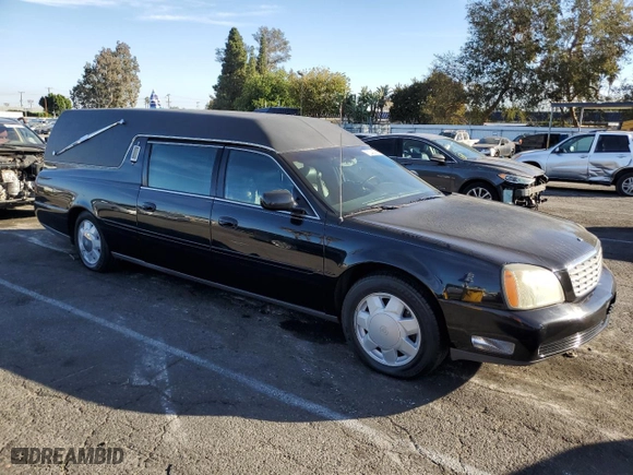 2001 Cadillac Deville Professional Funeral Coach with VIN 1GEEH90Y41U500852, listed as a Copart auction lot 80493994 with NaN miles and Clean Title. Bid and sale history available at carsss.com. Image 4.